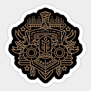 Warrior — Class Crest (color) Sticker